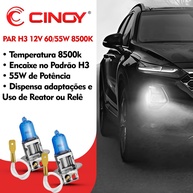 Lâmpada H3 8500K: Super Branca e Xenon! - imagem 2