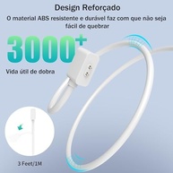 Cabo Carregador Magnético HAOZHI USB-C para Xiaomi Mi Band 10/9/8, Smart Band 9/8 Pro, Redmi Watch 5/4/3 Active e Redmi Band 2 - imagem 5