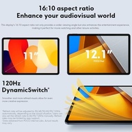 Xiaomi Poco Pad Tablet de 12,1 polegadas, 8 GB de RAM + 256 GB de ROM, tablet Android WiFi, resolução de 2560 x 1600, tela de 120 Hz, bateria de 10000 mAh, carregamento rápido de 33 W(Cinza) - imagem 9