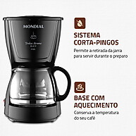 Cafeteira Elétrica Dolce Arome C-30-18X-FB: Sabor e Sustentabilidade em Cada Xícara - imagem 2