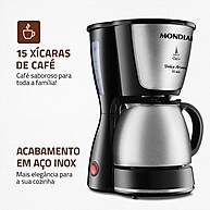 Cafeteira Mondial Dolce Arome: Café Perfeito em 15 Xícaras! - imagem 2