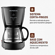 Cafeteira Mondial Dolce Aroma: 18 Xícaras! - imagem 2