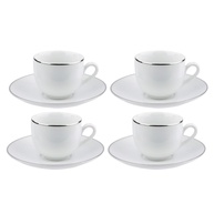 Xícaras de Café Legacy Silver: Elegância em Porcelana - imagem 1