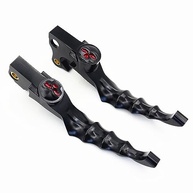 Alavanca de Embreagem e Freio CBCTOC Crânio para Harley Sportster 883/1200 XL XR (Preta) - imagem 4