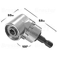 Adaptador Angular Magnético 105° para Furadeira e Parafusadeira – Western XMT-60 - imagem 2
