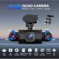 XRC TECH Câmera Veicular 4 Lentes 360°: DVR Completo com Visão Noturna Infravermelha e Gravação Simultânea 1080p - imagem 3