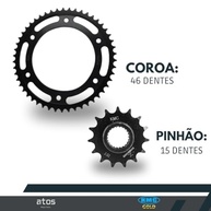Kit Relação KMC Gold XTZ Lander 250 / Tenere 250 (2006-2025) com Retentor - Durabilidade e Performance Premium - imagem 5