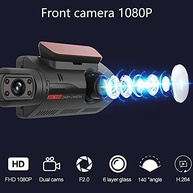 Xuanwei Dash Cam 1080p HD: Segurança Completa com Câmera Frontal e Traseira, Visão Noturna e Detecção de Movimento - imagem 4