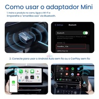 Adaptador CarPlay Sem Fio 2 em 1 XUDA: iPhone & Android - Conexão Rápida e Estável - imagem 5