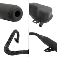 Kit Silenciador de Escape FLYPIG para Yamaha PW50/PY50 - Desempenho e Durabilidade em Preto - imagem 5