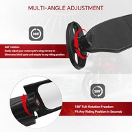 Espelhos Retrovisores Rotativos 360° para Moto: Segurança e Estilo para Yamaha, Kawasaki, Honda e Suzuki - imagem 4