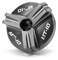 Tampa de Enchimento de Óleo Motor CNC Alumínio para Yamaha MT-03, MT-07, MT-10, R1, R3, R6 e mais (Cinza) - imagem 2