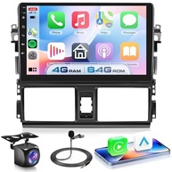 Central Multimídia Android 15 para Toyota Yaris Vios 2013-2016: Tela 9" HD, CarPlay/Android Auto Sem Fio, GPS e Câmera AHD - imagem 2