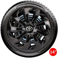 Jogo 4 Calotas Esportivas Velox Preto Brilhante Aro 14 - TOYO para Etios, Yaris e Corolla - imagem 4