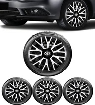 Jogo 4 Calotas Esportivas Triton Preto/Prata Aro 14 para Toyota Etios e Yaris - imagem 2