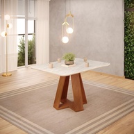 Conj. Mesa Jantar Kiara + 4 Cadeiras Yasmin - imagem 2