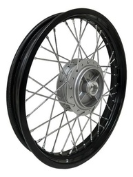 Roda Traseira Completa Raio 4mm YBR 125 / Factor Aro Preto - Pronta para Rodar! - imagem 1