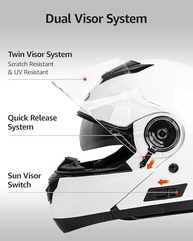 Capacete YEMA YM-926: Segurança e Estilo para sua Moto ou Scooter - imagem 4