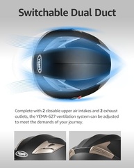 Capacete YEMA YM-627: Estilo Jet Bobber com Viseira Solar para Motociclistas - Segurança Aprovada DOT - imagem 5