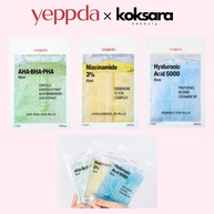 Yeppda Máscaras Faciais 3 em 1: Niacinamida, Ácido Hialurônico e AHA+BHA - imagem 1