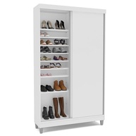 Sapateira Diamante 20 Prateleiras com 2 Portas de Correr Yescasa Branco - imagem 4