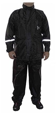 Capa de Chuva Yess Nylon Motoqueiro: Jaqueta + Calça Impermeável e Refletiva - imagem 4