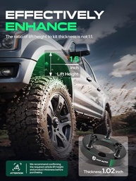 Kit Elevação Frontal 3.8cm YHTAUTO para Ford F-150 (2004-2023) - Nivelamento e Estilo Robusto - imagem 4