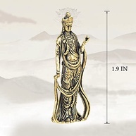 Estátua de Guan Yin em Cobre - Decoração Zen e Meditação - imagem 3