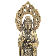 Estátua Guan Yin de Cobre Puro - Escultura Artesanal para Meditação e Decoração Zen - imagem 4