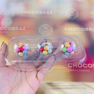 Embalagem Brigadeiro: Blister para 3 Doces (YIN) - imagem 2