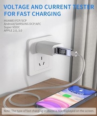 Testador USB-C YOJOCK: Multímetro Digital 4-30V 0-12A para Carregamento Rápido e Banco de Potência - imagem 4