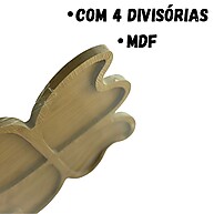 Bandeja Petisqueira MDF 4 Divisórias Flor DC1146 - Yoss - imagem 2