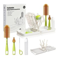 Kit de Limpeza para Mamadeiras YOTIME - Escorredor de Viagem com Escovas Seguras e Portáteis - imagem 2