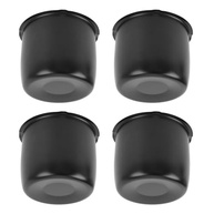 YOUTHINK: 4 Capas de Cubo de Roda Preta Fosca 4.25" para Caminhões RV SUV - Elegância e Proteção Duradoura - imagem 4