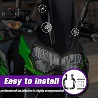 Para-brisa Esportivo Fumaça Leve para Kawasaki Z400 (2019-2024) - Viseira de Bolha Dupla - imagem 5