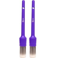 Kit 2 Pincéis Zacs Detalhamento Interno Automotivo - Cerdas Macias para Limpeza Profissional - imagem 2