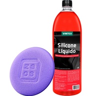 Silicone Líquido Vintex 1,5L + Aplicador de Espuma Zacs: Brilho e Proteção para seu Carro - imagem 1