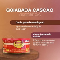Goiabada Cascão Zélia Cremosa 400g | Doce de Goiaba Tradicional Mineiro, Sabor Autêntico e Receita Caseira | Feita no Tacho com Pedaços de Goiaba | Ideal para Cafés e Sobremesas | Sem Conservantes” - imagem 1