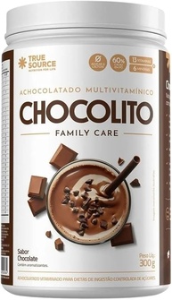 Achocolatado Multivitamínico Chocolito 300g - Zero Açúcar, Zero Lactose, Zero Glúten - 13 Vitaminas 6 Minerais - 60% Cacau Puro - True Source - imagem 1