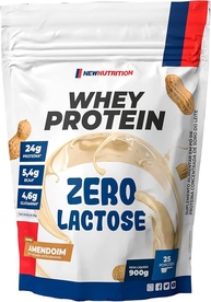 NewNutrition - Whey Protein Zero Lactose 900g Amendoim - imagem 1