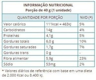 BOLINHO INTEGRAL ZERO AÇÚCAR 7 GRÃOS 40g / DISPLAY C/ 12 UNID. - imagem 2