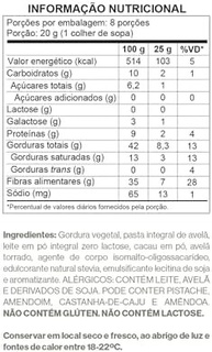 Creme de Avelã com pedaços de Avelã - Zero Adição de Açúcares, Lactose e Glúten - Luckau - 160g - imagem 1