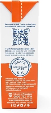 kit com 3 Piracanjuba Leite Condensado Zero Lactose 395G - imagem 3