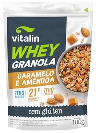 Vitalin Whey Granola Caramelo e Amendoa ZERO 180G - imagem 2