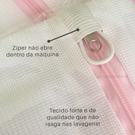 Saquinhos Lavar Roupa Delicada: Kit 3 com Zíper - imagem 2