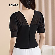Blusa de Festa Lovito: Elegância com Zíper - imagem 2