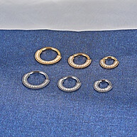 Piercing Nariz e Daith: Aço Cirúrgico com Zircônia - imagem 2