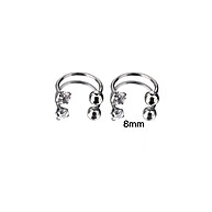Piercing Nariz e Hélix: Aço Cirúrgico com Zircônia ✨ - imagem 1