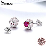 Brincos Tulipa Bamoer: Prata 925 e Zircônia - imagem 2