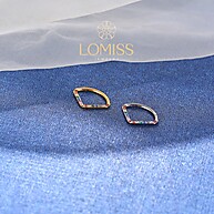 Piercing Argola Titânio: Design Triângulo e Zircônia - imagem 2